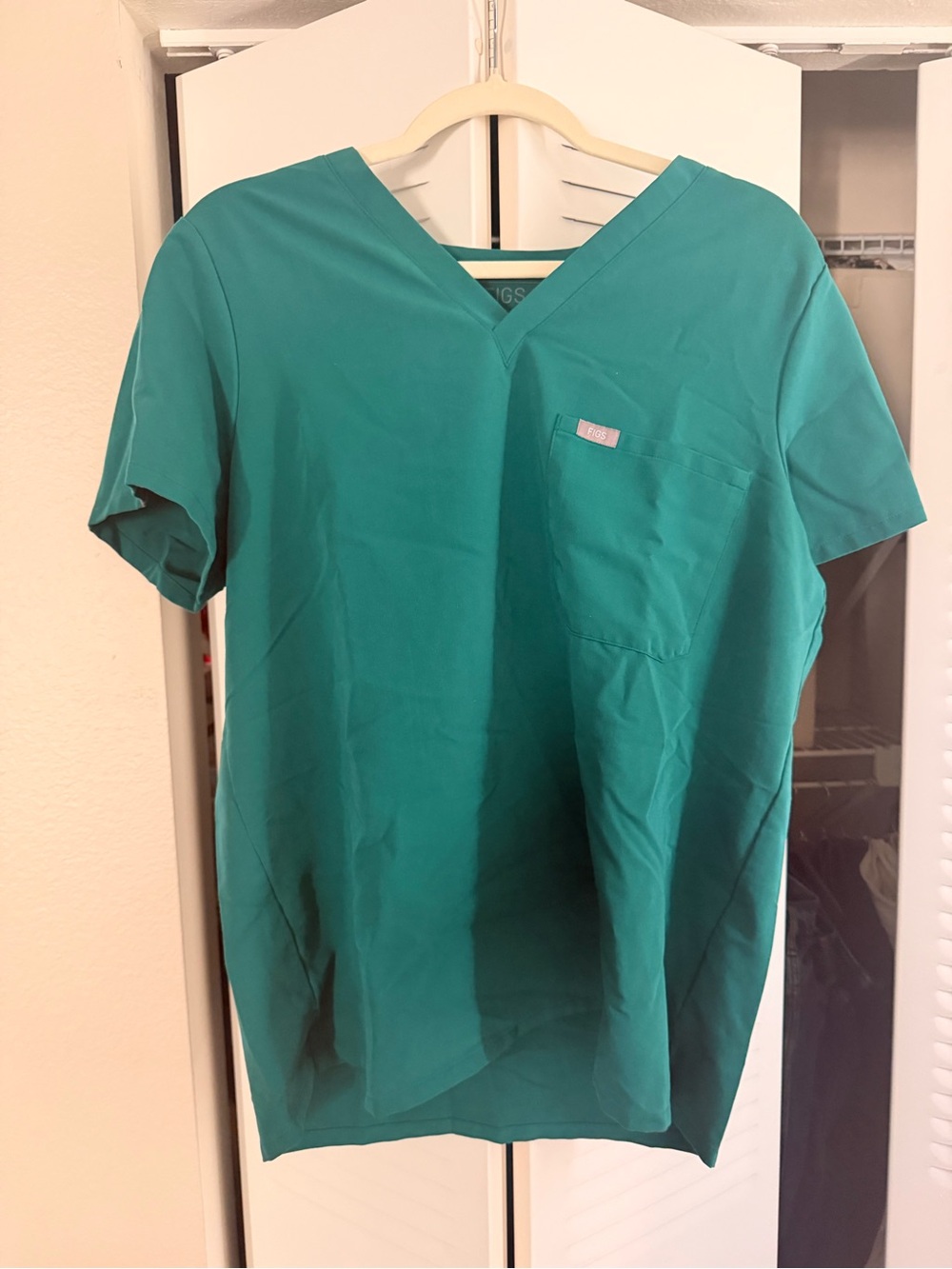 Figs Hunter Green Catalina Scrub Top XL